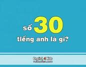 30 Tuổi Tiếng Anh Đọc Là Gì